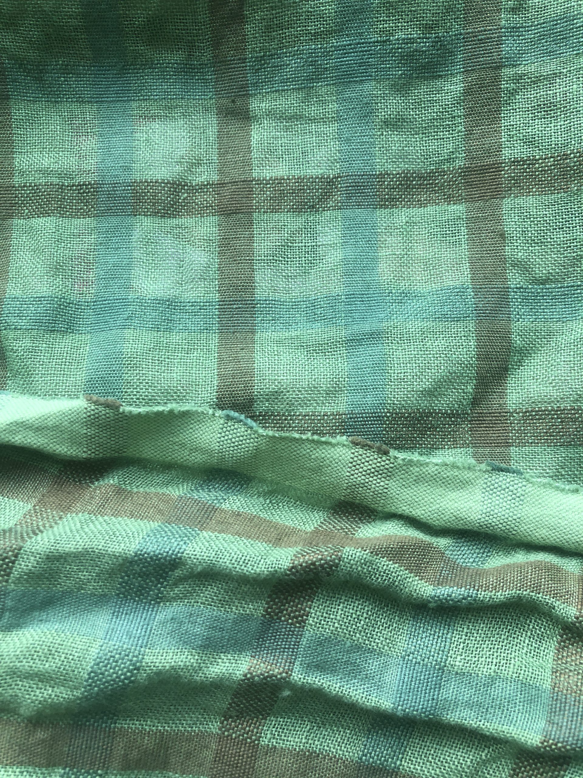 washed check linen Simply Fabrics