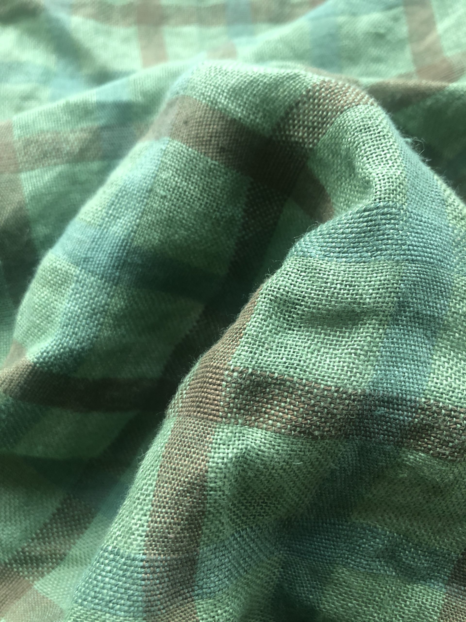 washed check linen Simply Fabrics