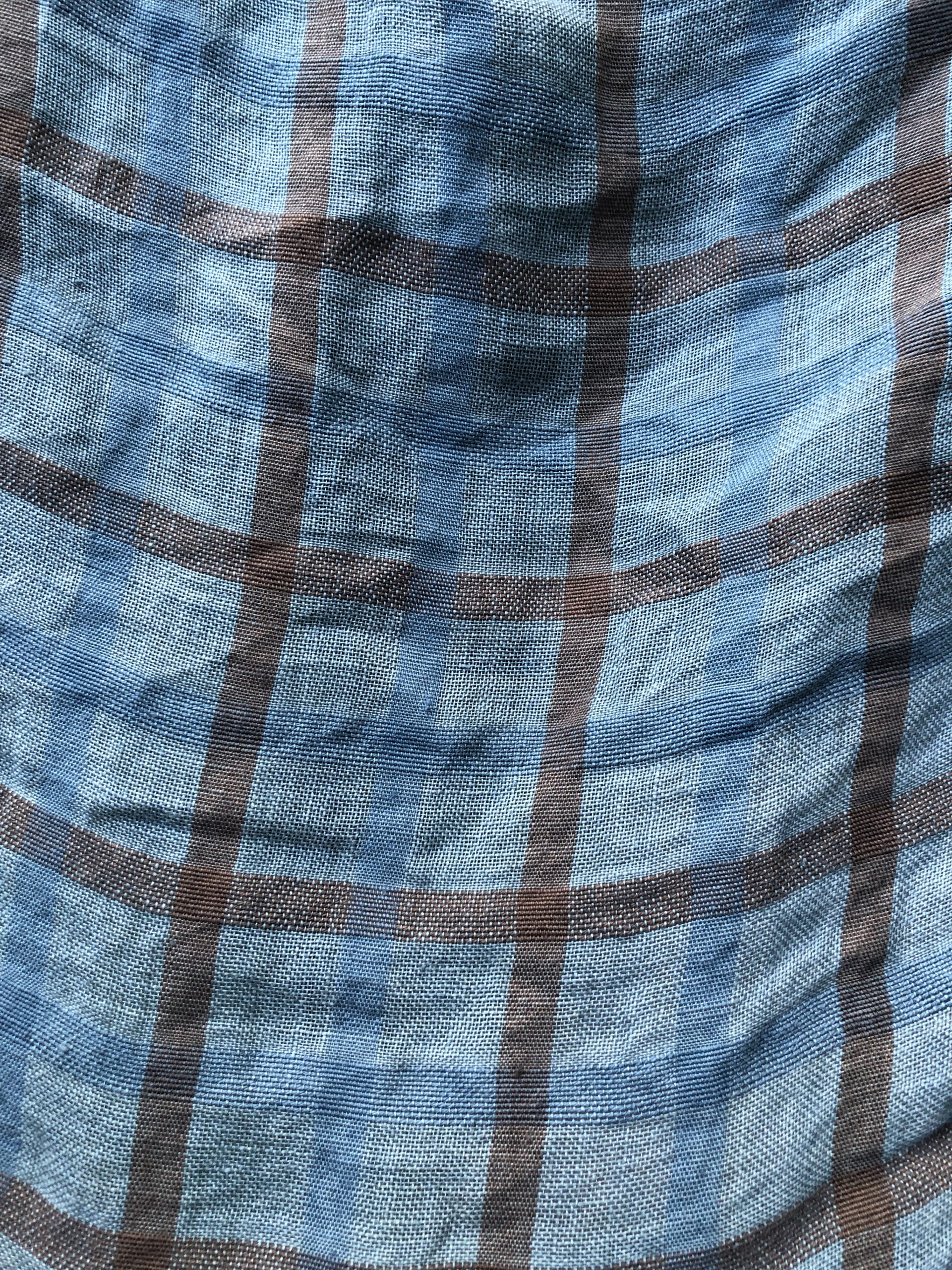 washed check linen Simply Fabrics