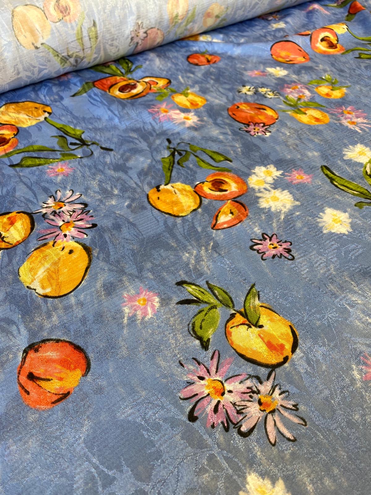 Apricot viscose Simply Fabrics