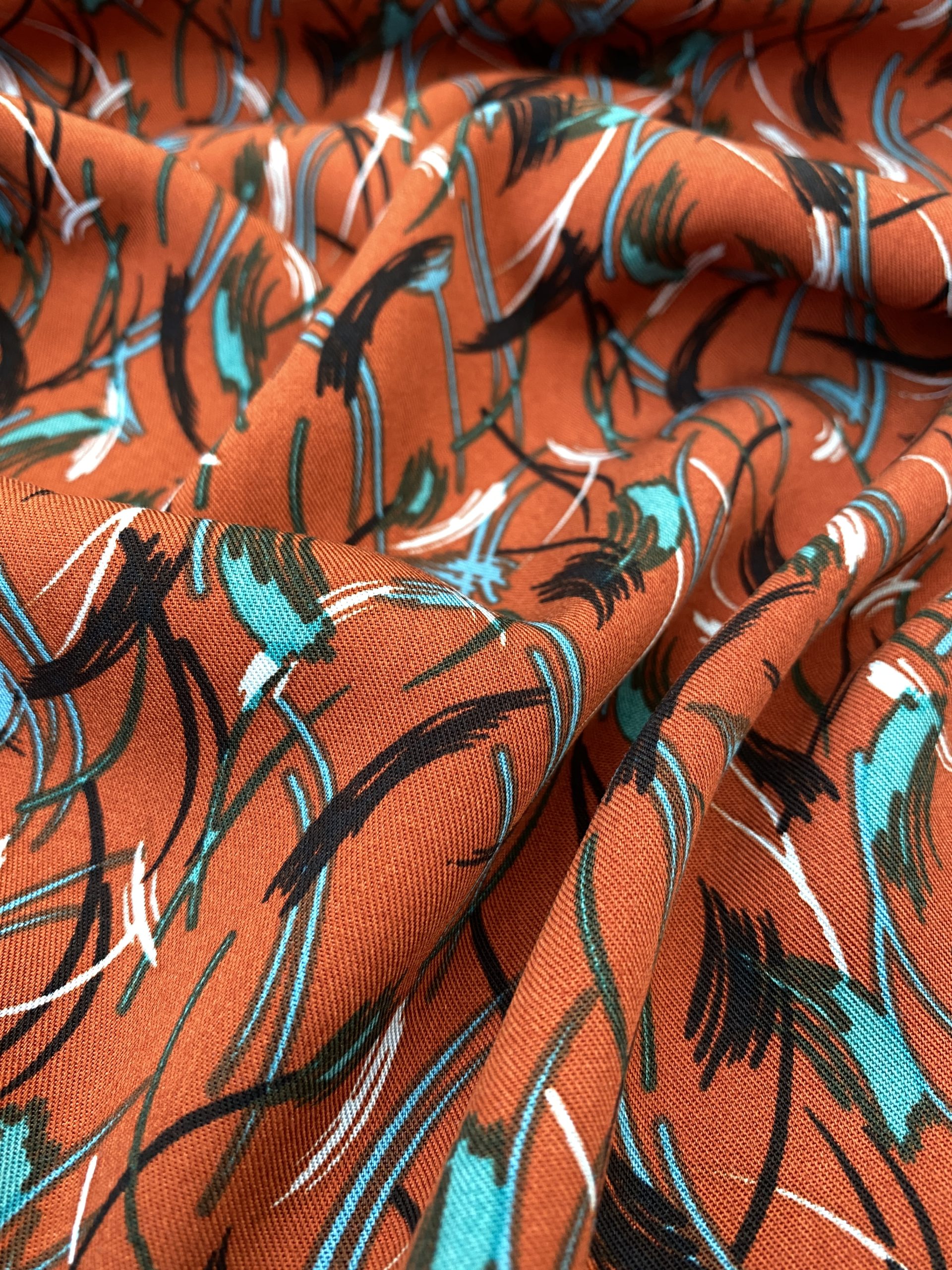 Samurai viscose twill terra Simply Fabrics