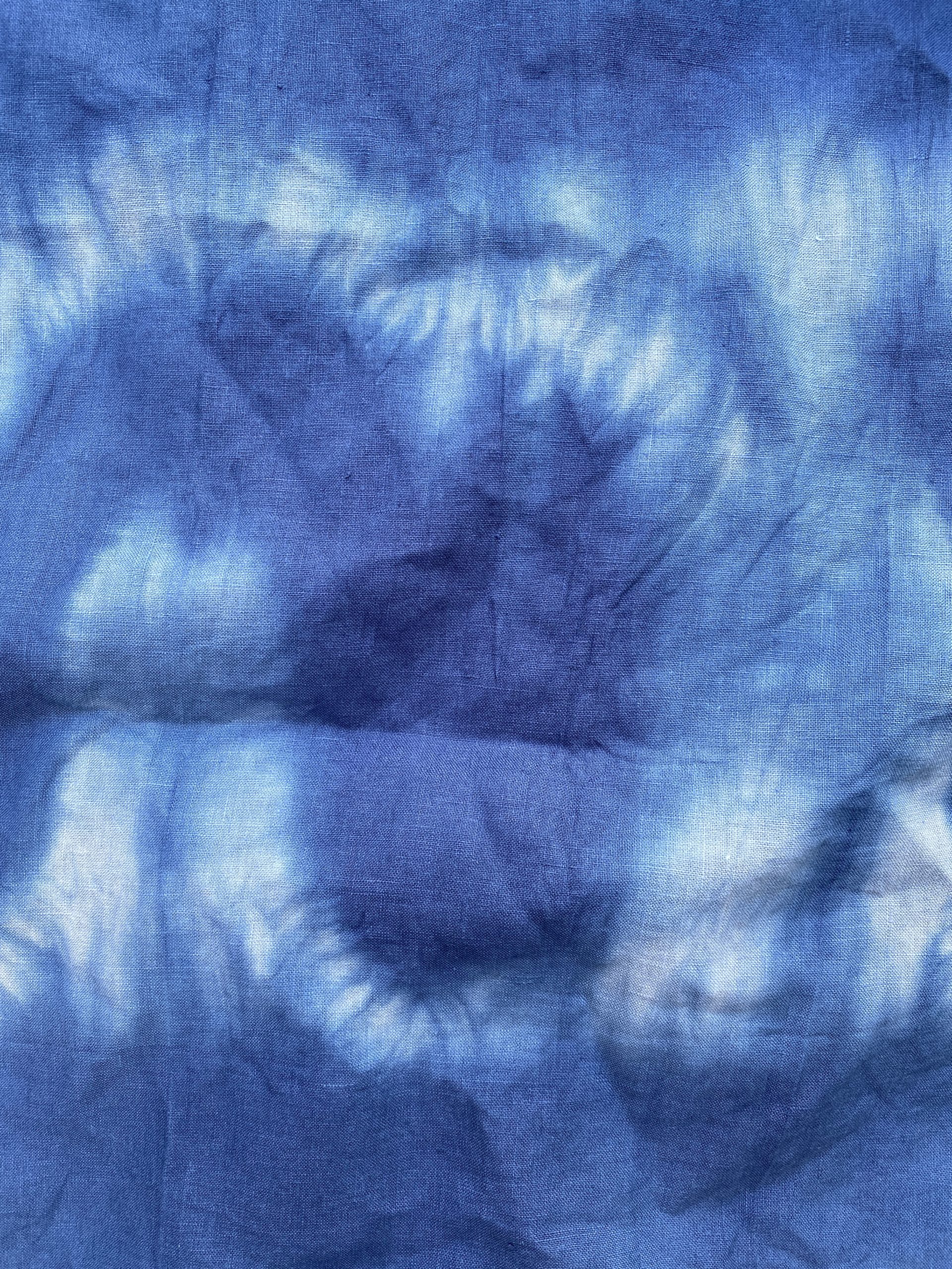 Tie dye washed linen Simply Fabrics