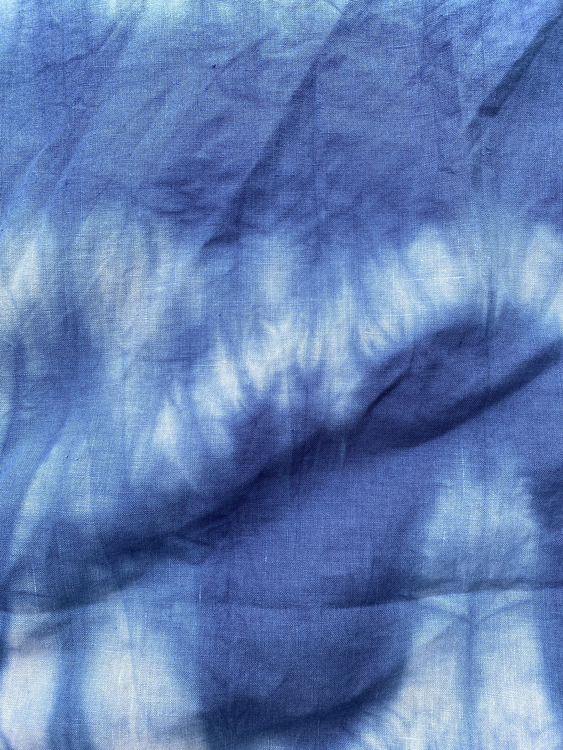 Tie dye washed linen Simply Fabrics