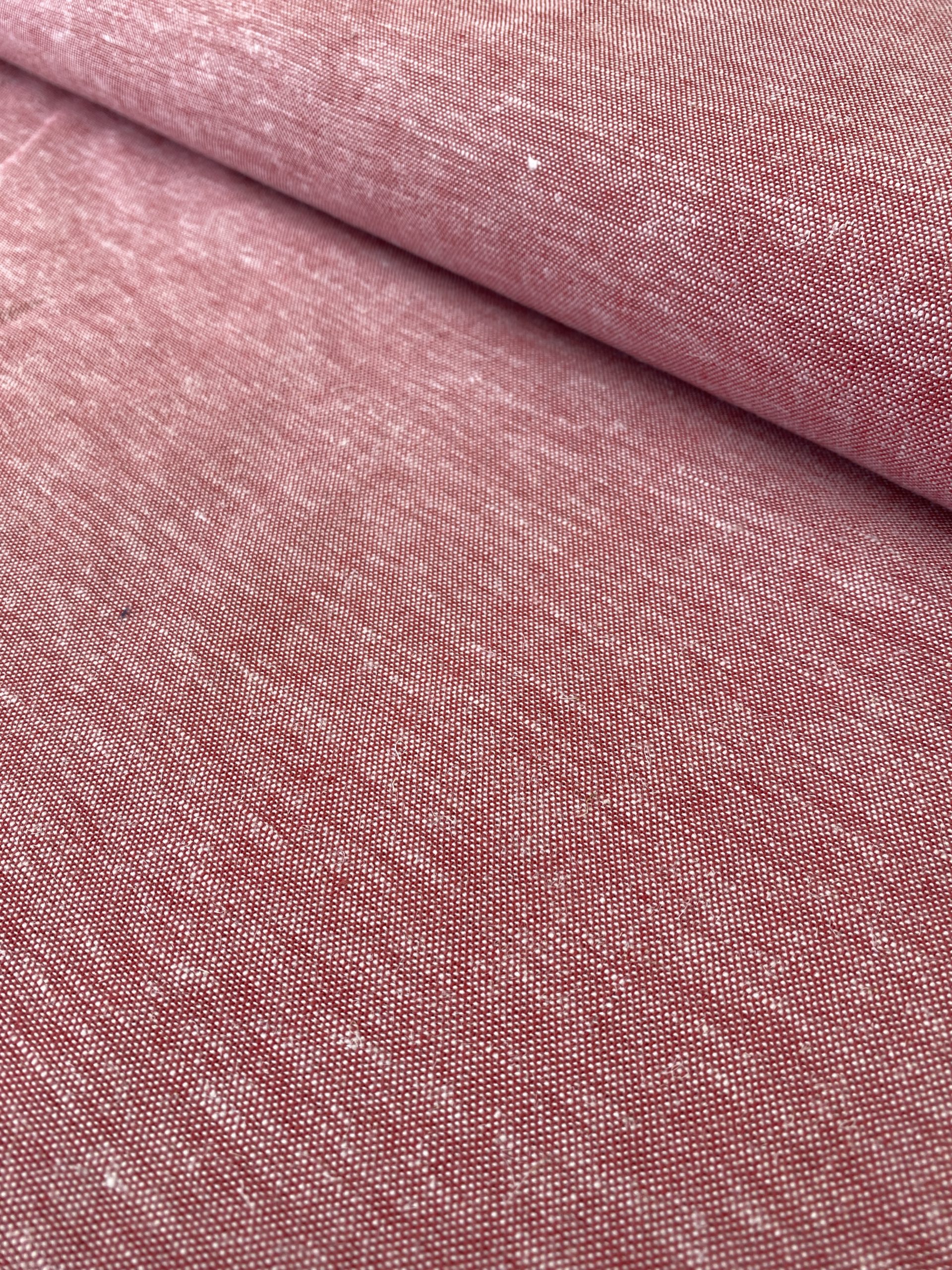 Linen viscose melange red Simply Fabrics