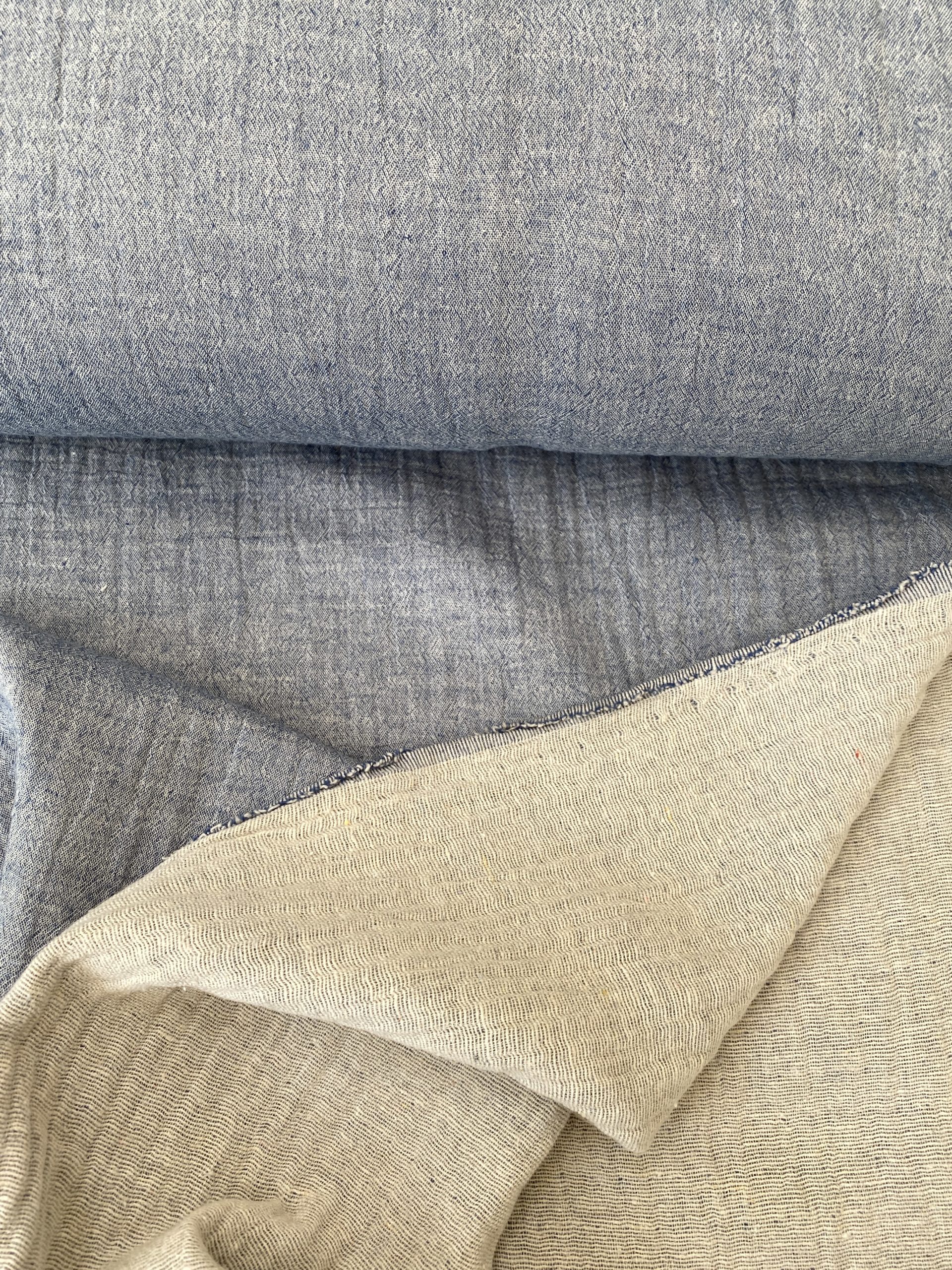 Chambray double gauze light blue Simply Fabrics