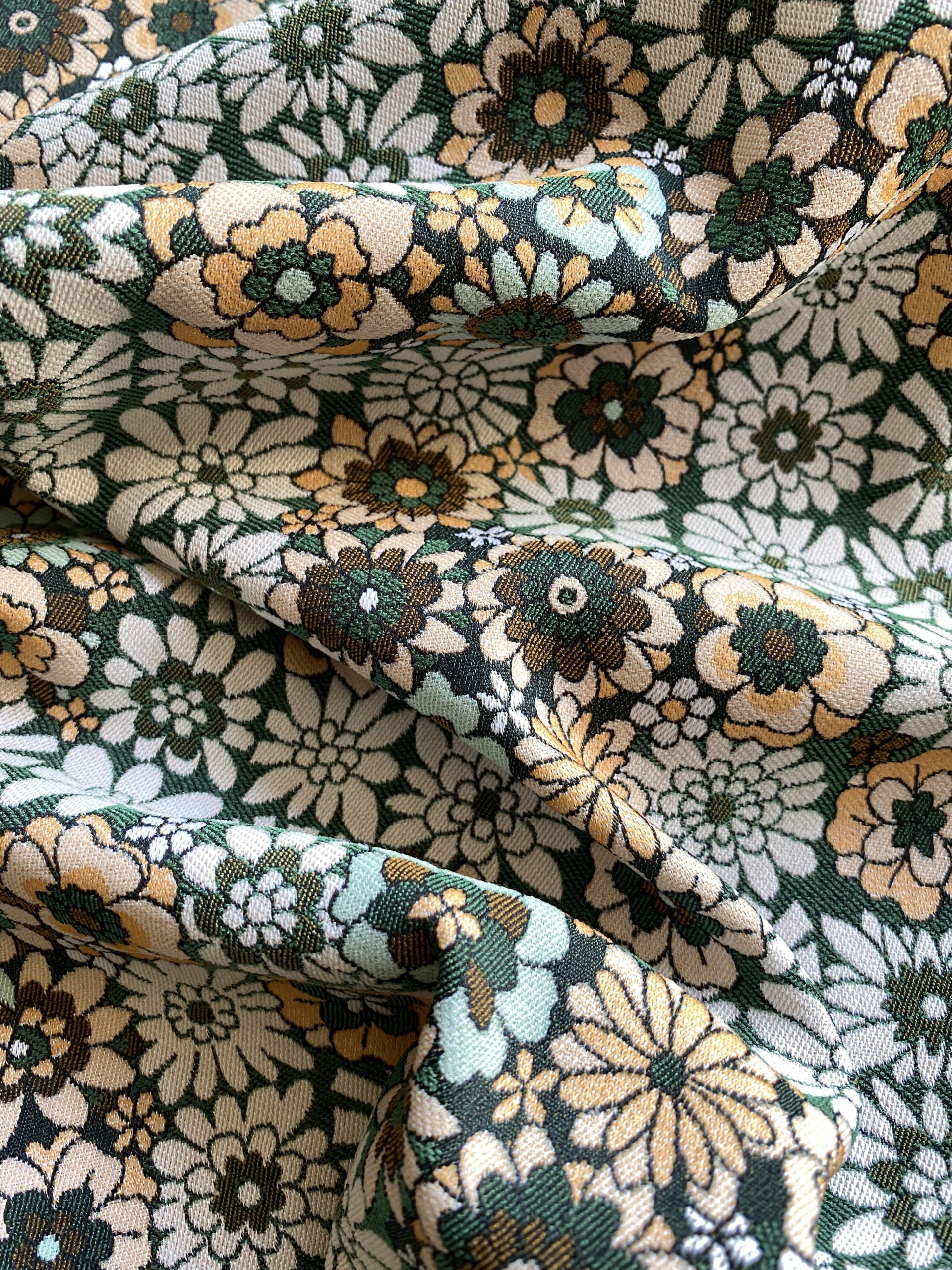 Ex designer floral cotton jacquard Simply Fabrics