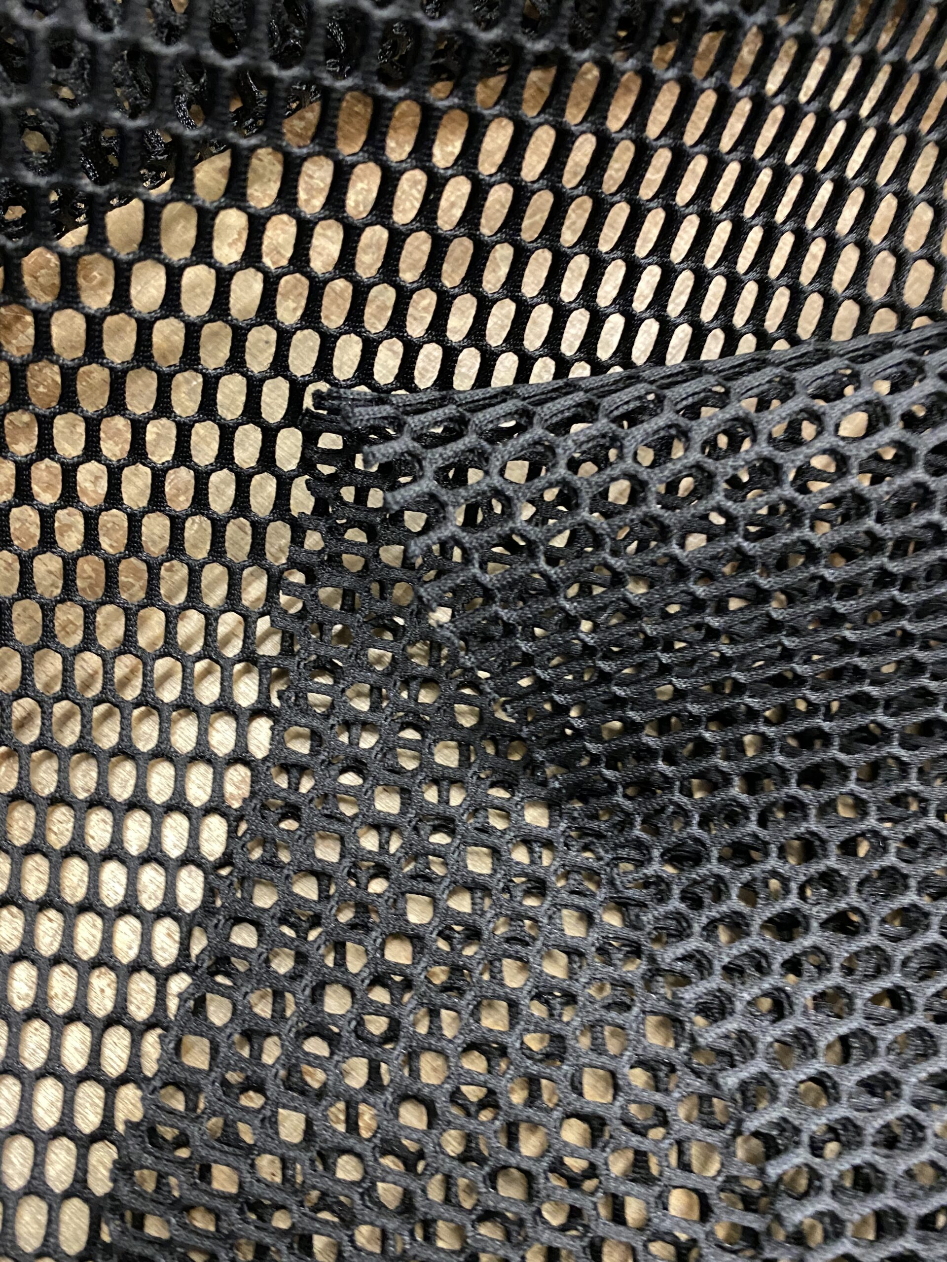 Ex designer jumbo spacer net black Simply Fabrics