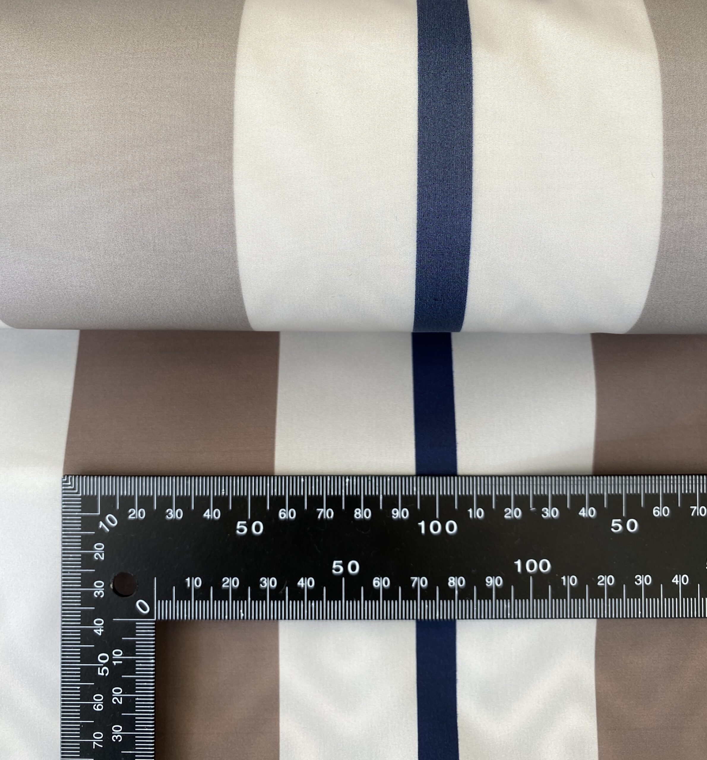 Ex designer nylon shell stripes Simply Fabrics