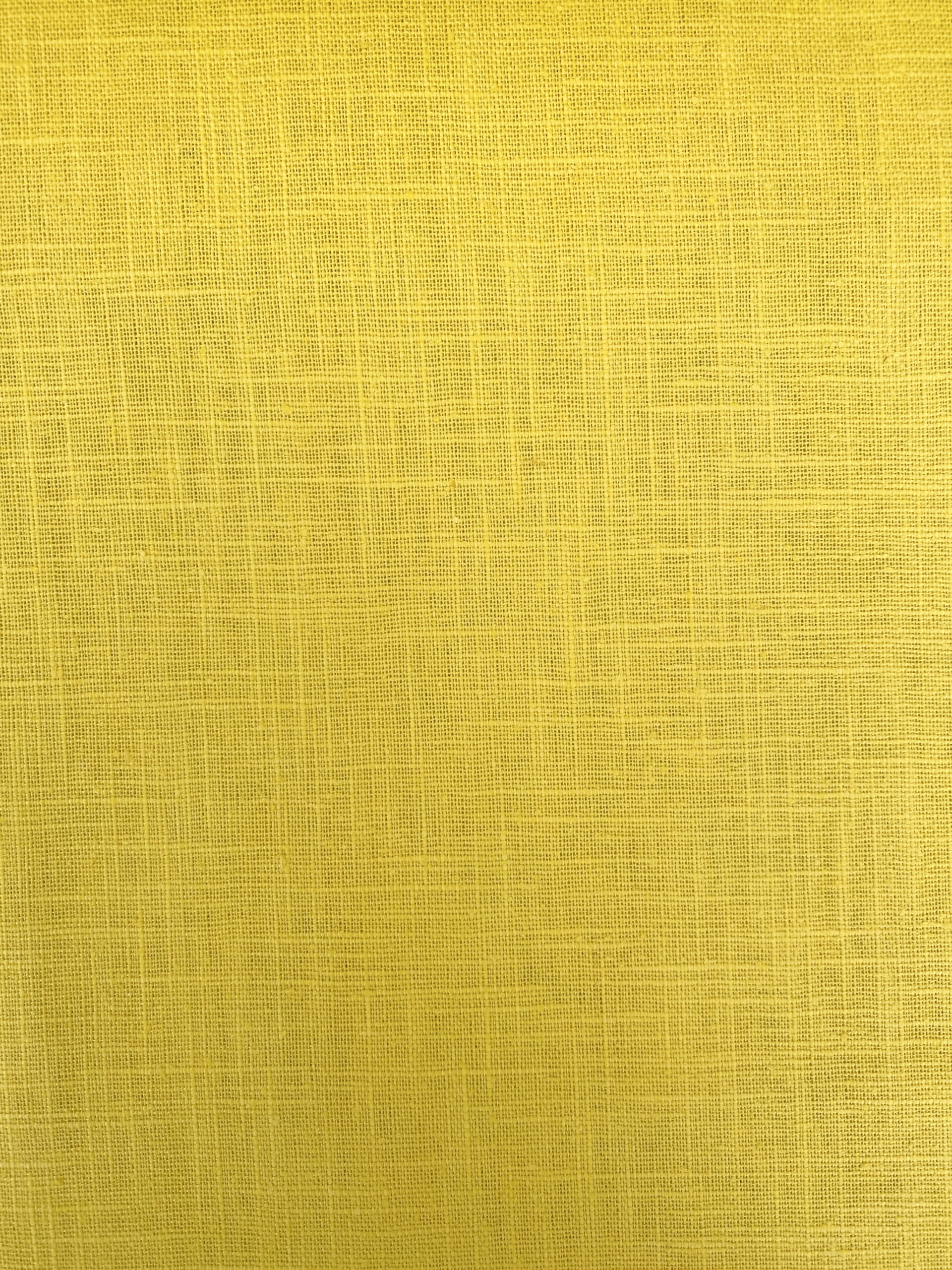 Yellow washed linen Simply Fabrics