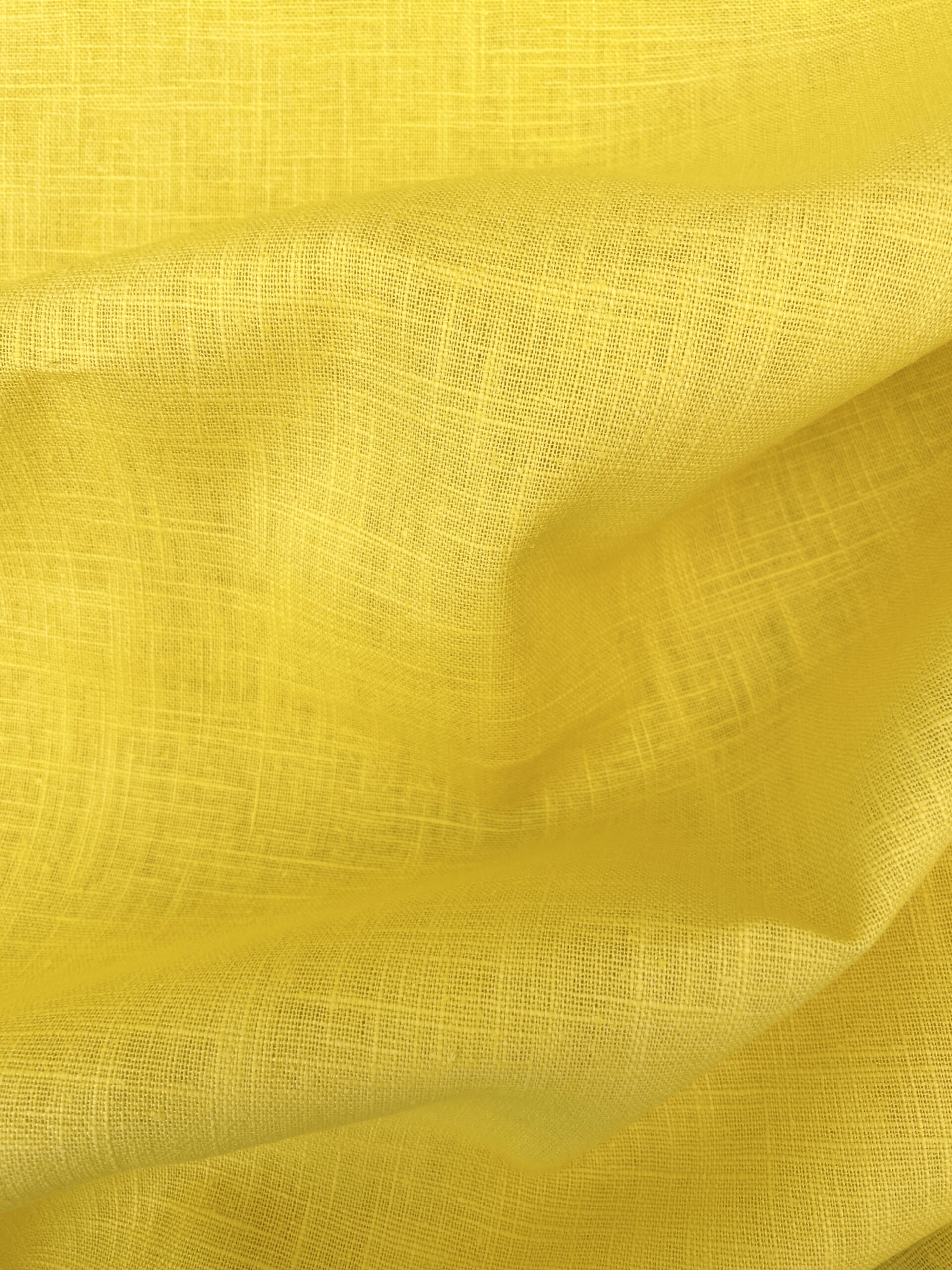 Yellow washed linen Simply Fabrics