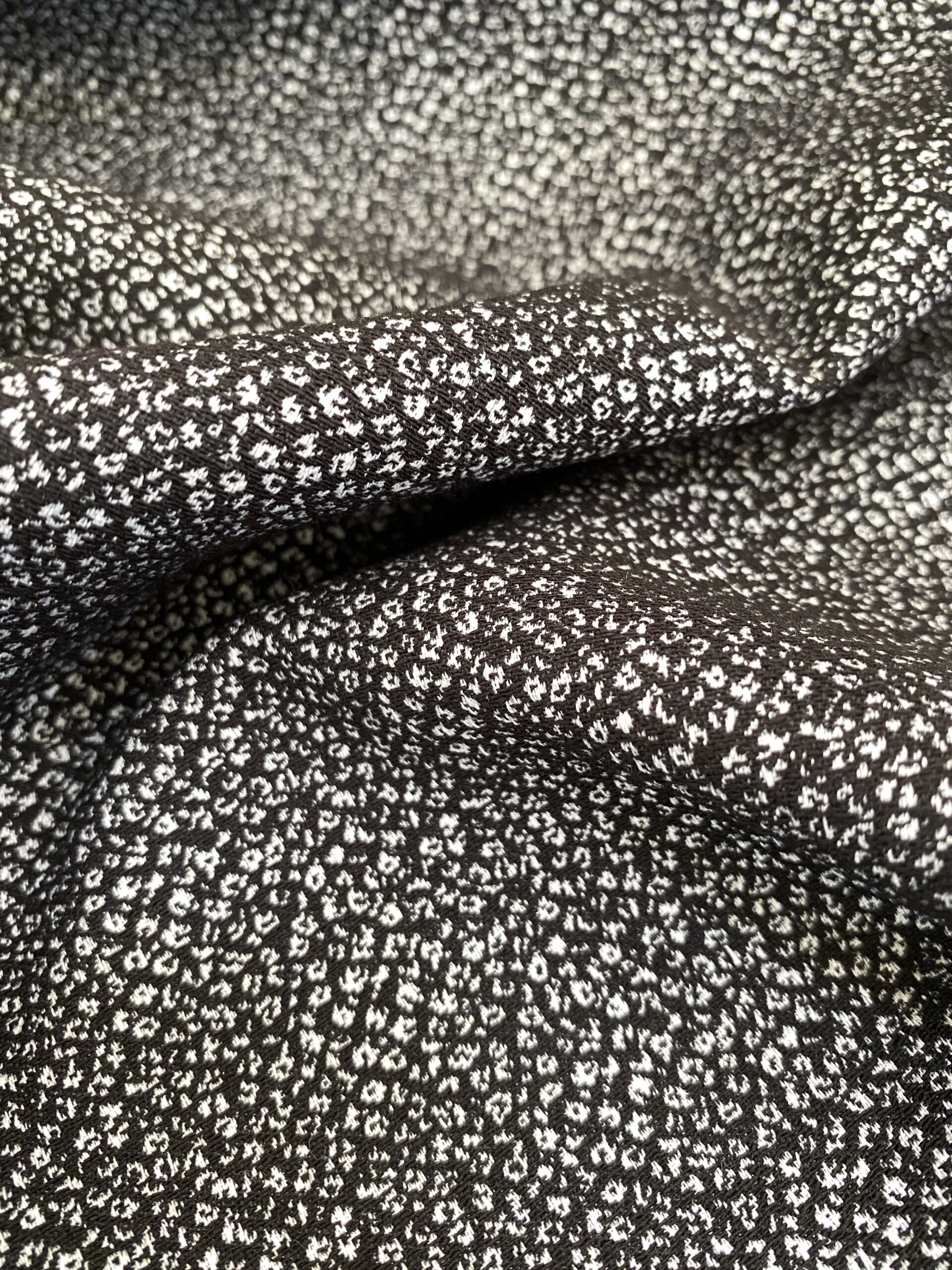 Ex designer micro leopard cotton jacquard - Simply Fabrics