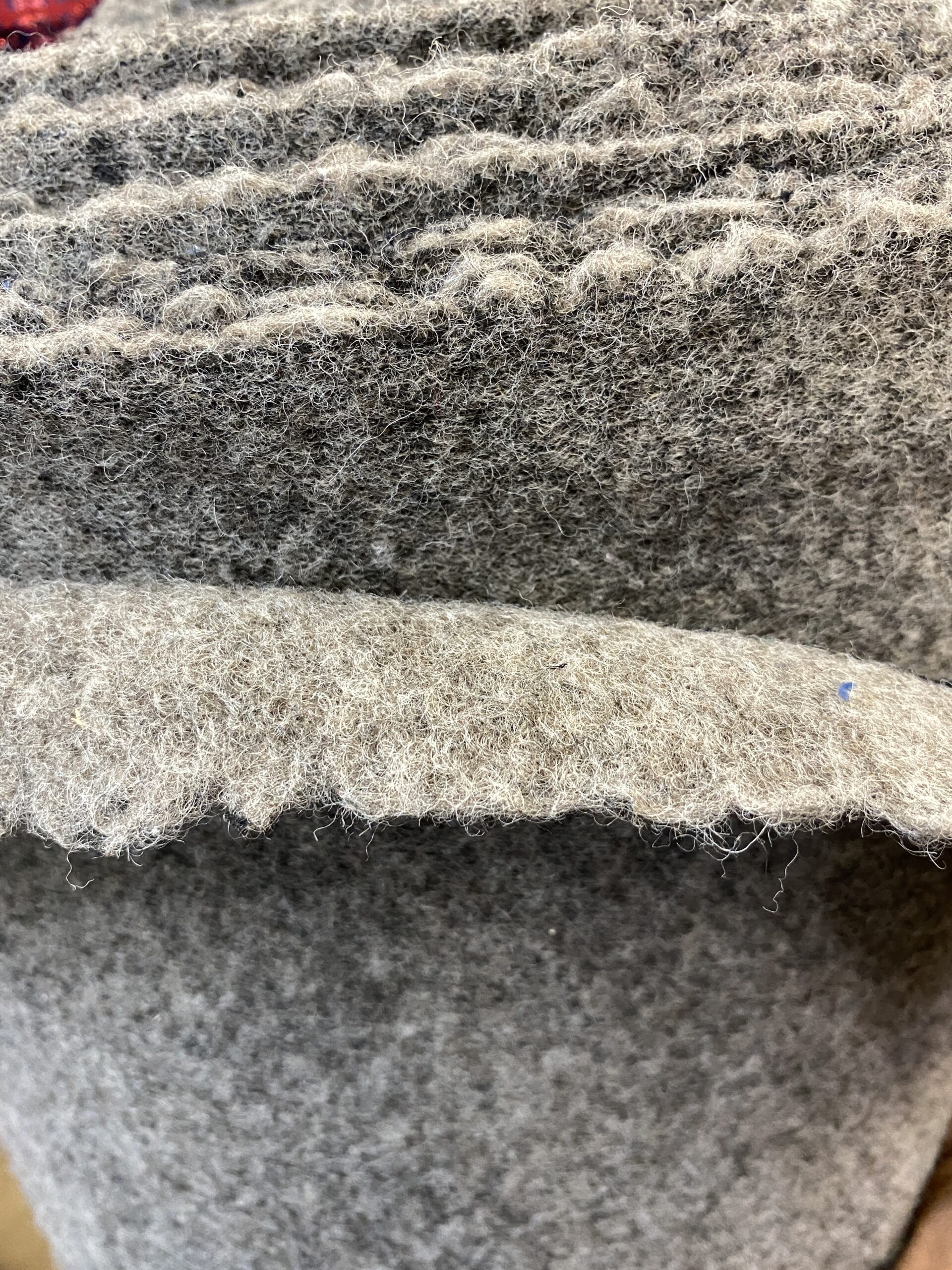 Ex designer flocked knitted wool Simply Fabrics