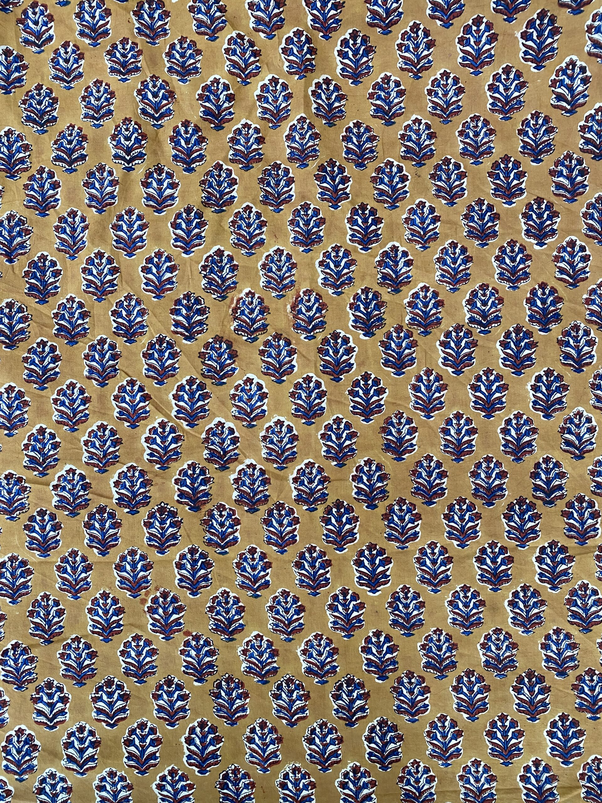 Natural dye hand block print Simply Fabrics