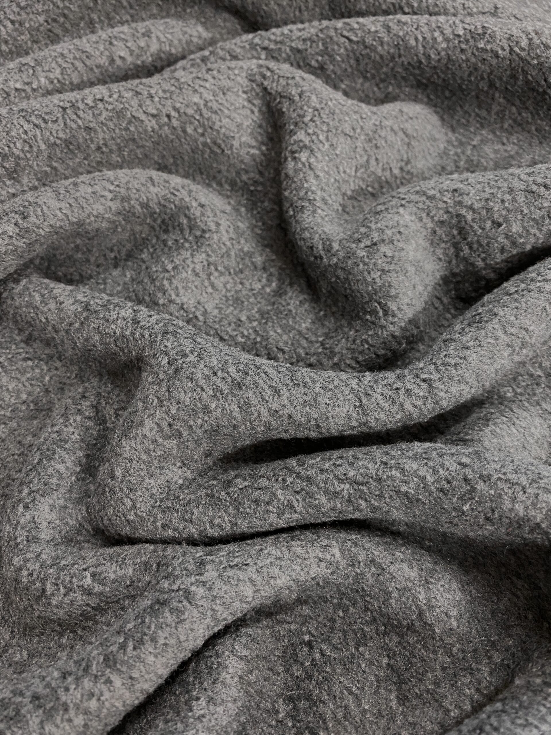 Shervo cotton fleece charcoal Simply Fabrics