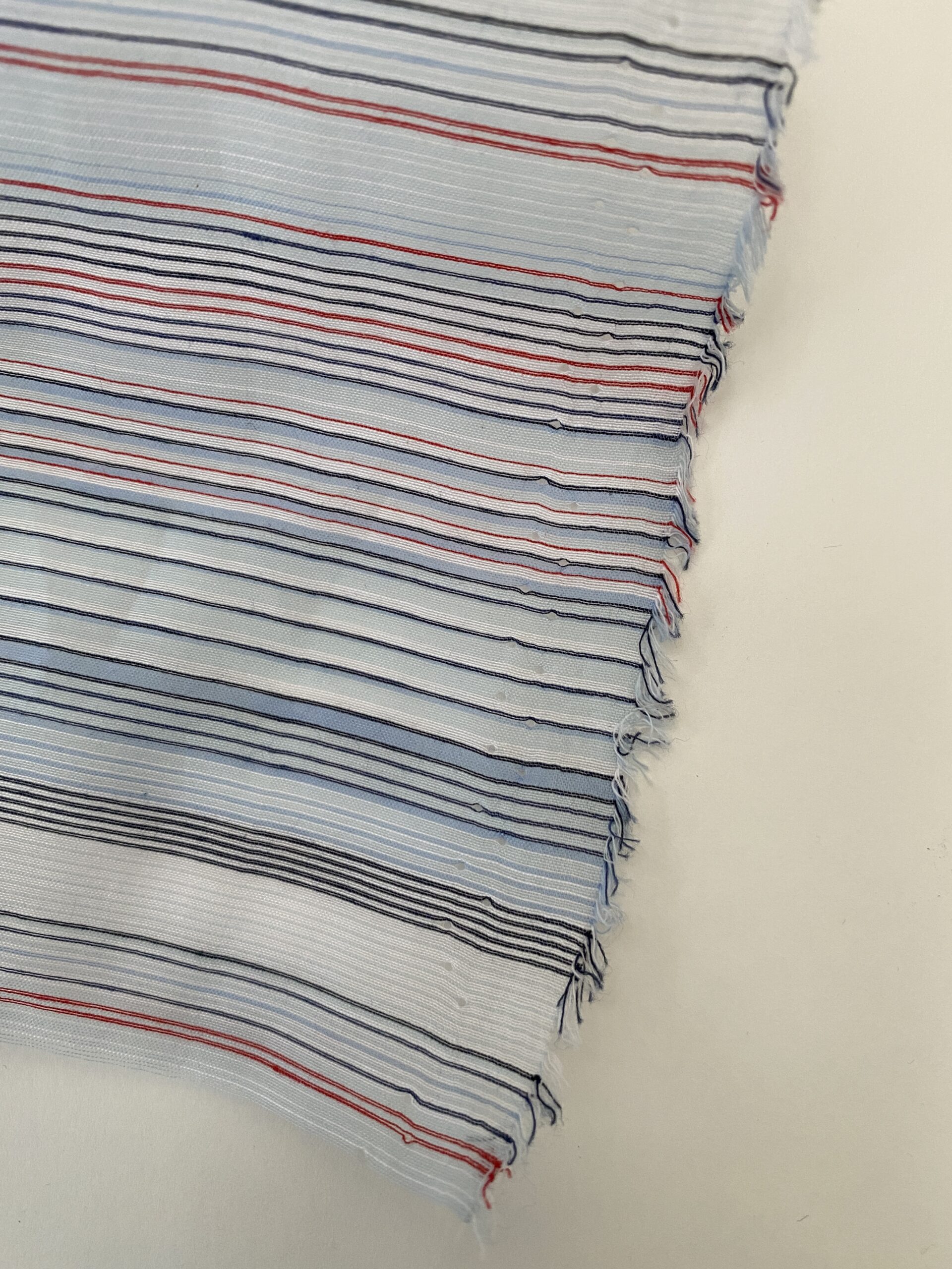 Ex designer stripe cotton voile Simply Fabrics