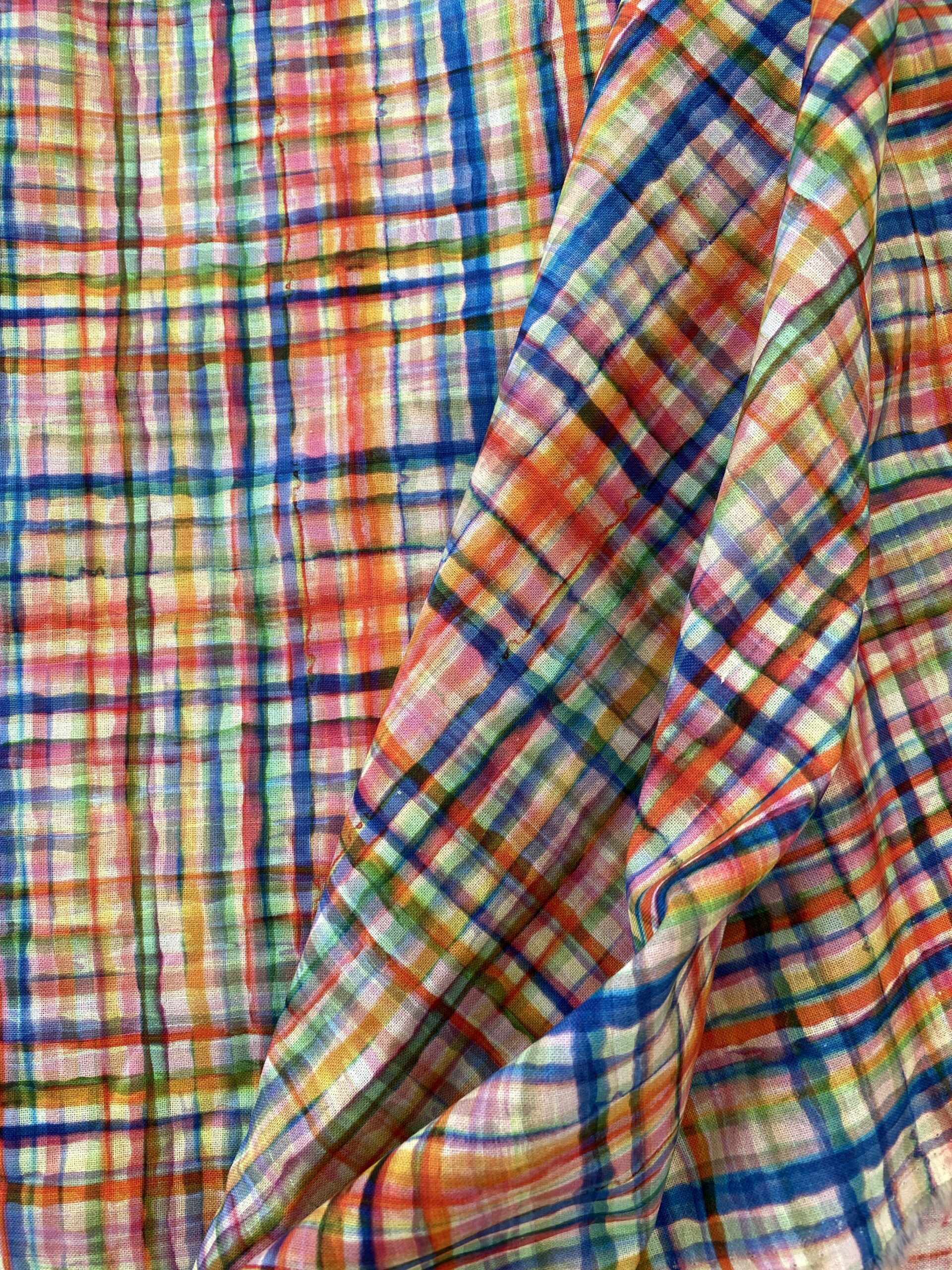 Simply fabrics watercolour check Simply Fabrics