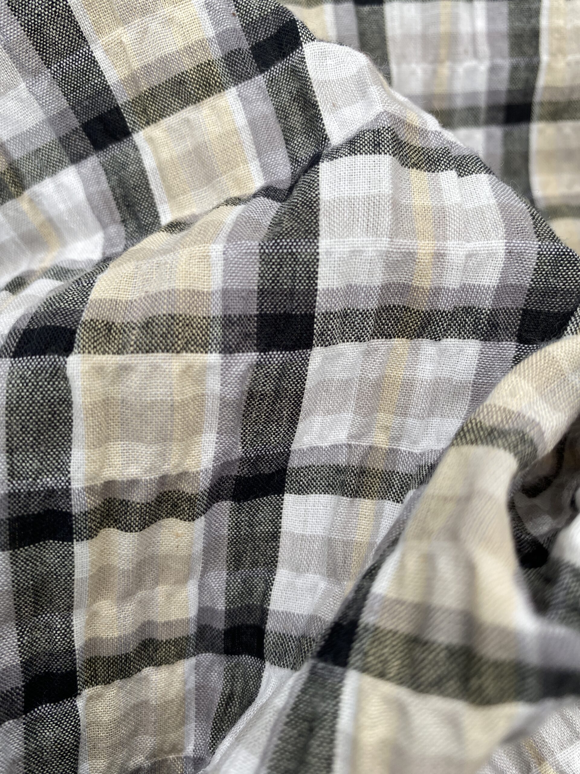 Deadstock sibiel shirred check Simply Fabrics