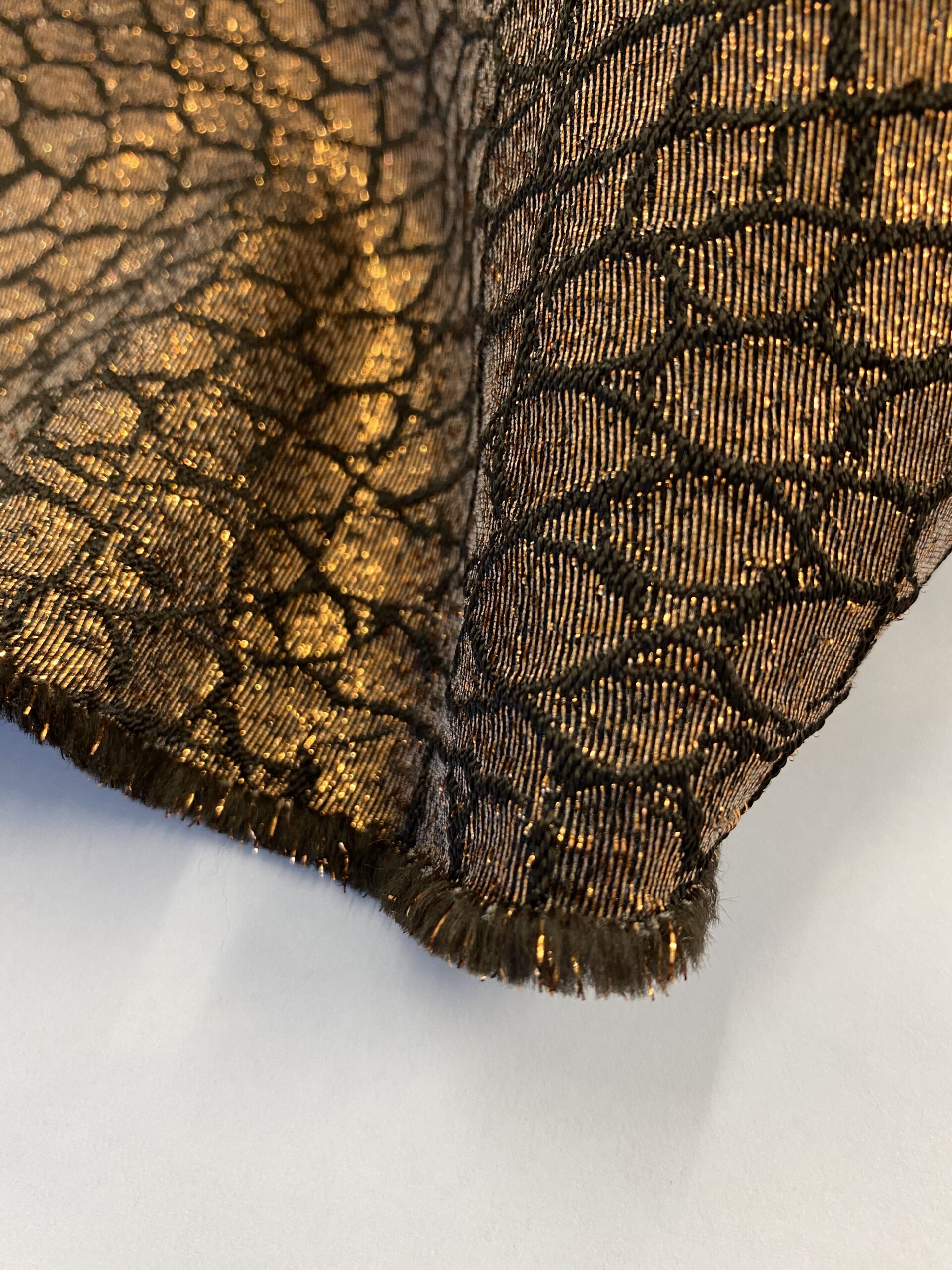 Ex designer craquelure viscose jacquard Simply Fabrics