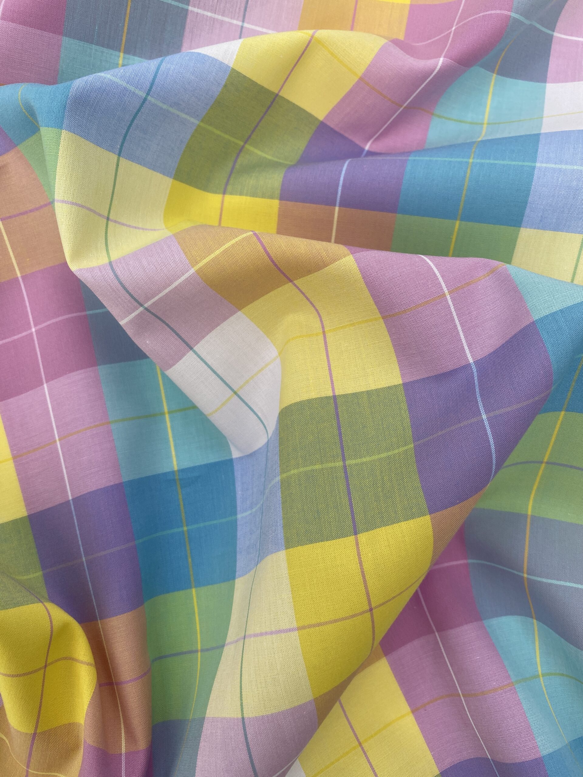 Deadstock lund cotton check Simply Fabrics